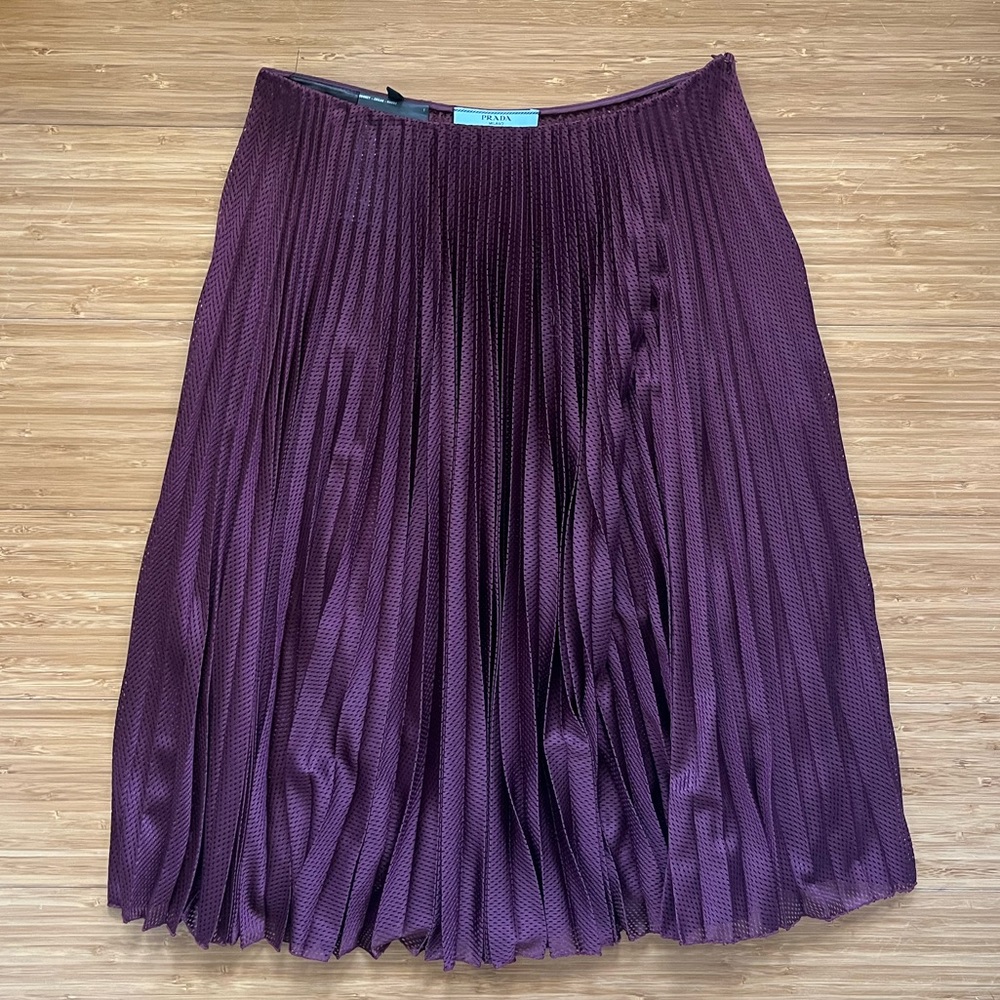 Pleated Prada Skirt